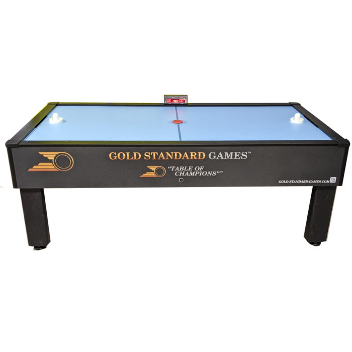 Gold Standard Games - Home Pro Elite Air Hockey Table - Charcoal Matrix Finish - Side Score